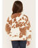 Image #4 - Shyanne Girls' Jackson Cow Print Polar Fleece Jacket, Bark, hi-res