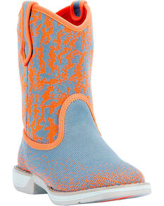 Laredo Girls' Orange Comet Performair Boots - Square Toe , Orange, hi-res
