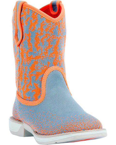 Laredo Girls' Comet Performair Boots - Square Toe , Orange, hi-res