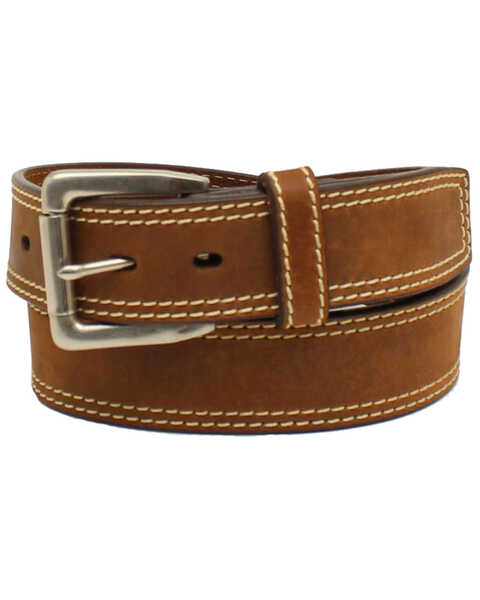 Image #1 - Ariat Men's Leather Work Belt, Medium Brown, hi-res