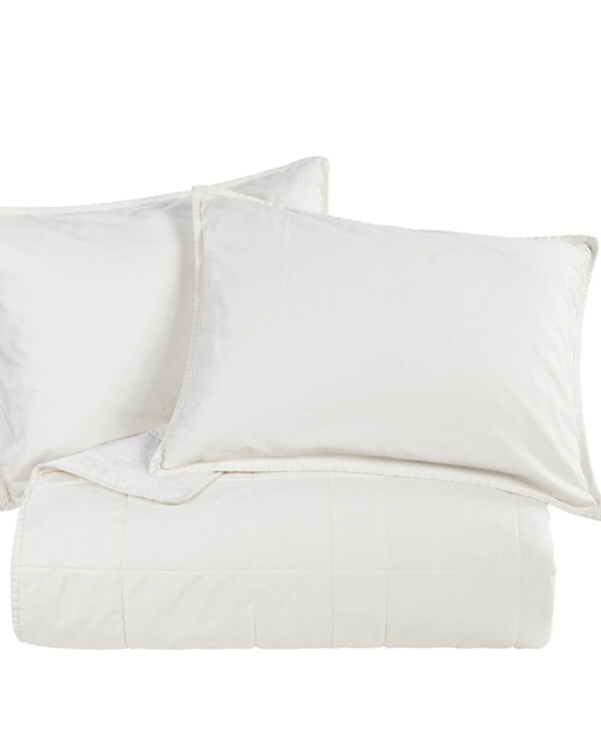 Image #2 - HiEnd Accents Natural Stonewashed Cotton Canvas Full/Queen Coverlet Set, Natural, hi-res
