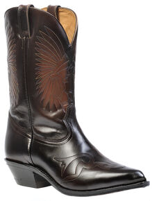 Boulet Hand-Washed Cowhide Challenger Cowboy Boots - Pointed Toe, Russet, hi-res