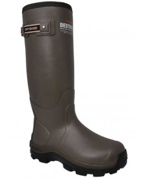 Image #1 - Dryshod Men's Destroyer Rubber Boots - Soft Toe, Beige/khaki, hi-res