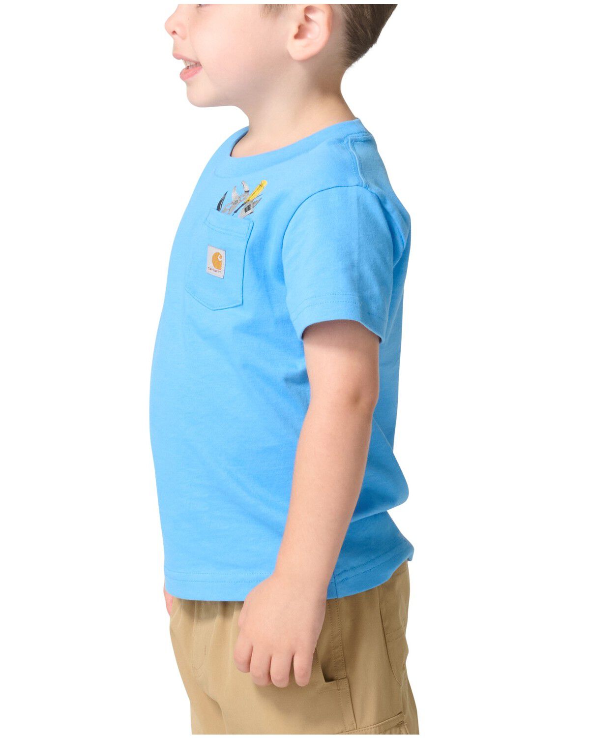 Image #3 - Carhartt Toddler Boys' Tool Kit Pocket Short Sleeve Graphic T-Shirt, Blue, hi-res
