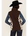 Image #4 - Cowgirl Hardware Women's Cow Print Softshell Vest, Brown, hi-res