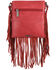 Image #2 - Wrangler Women's Fringe Pocket Denim Crossbody Bag, Orange, hi-res