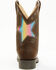 Image #5 - Shyanne Girls' Superstar Western Boots - Broad Square Toe, Brown, hi-res