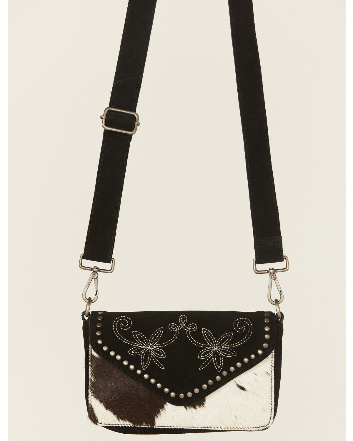 Image #2 - Shyanne Women's Ember Hair on Hide Crossbody Bag, Black, hi-res