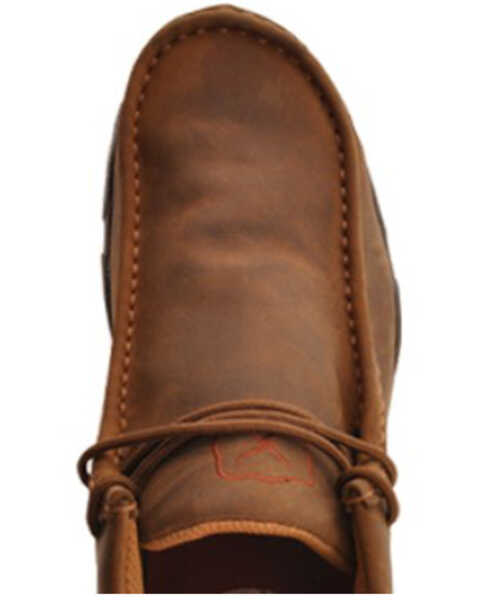 Image #6 - Twisted X Men's Work Chukka Shoes - Steel Toe - Extended Sizes, Distressed Brown, hi-res