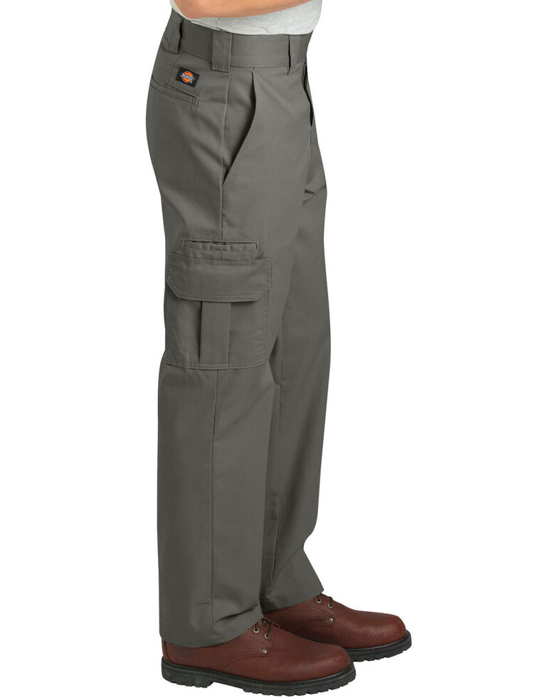 Dickies Men's FLEX Regular Fit Straight Leg Cargo Pants - Big & Tall, Dark Grey, hi-res