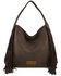 Image #1 - Wrangler Women's Shiloh Fringe Studded Hobo Bag, Coffee, hi-res