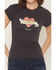 Image #3 - Wrangler Women's Cowboys Short Sleeve Graphic Baby Tee, Black, hi-res