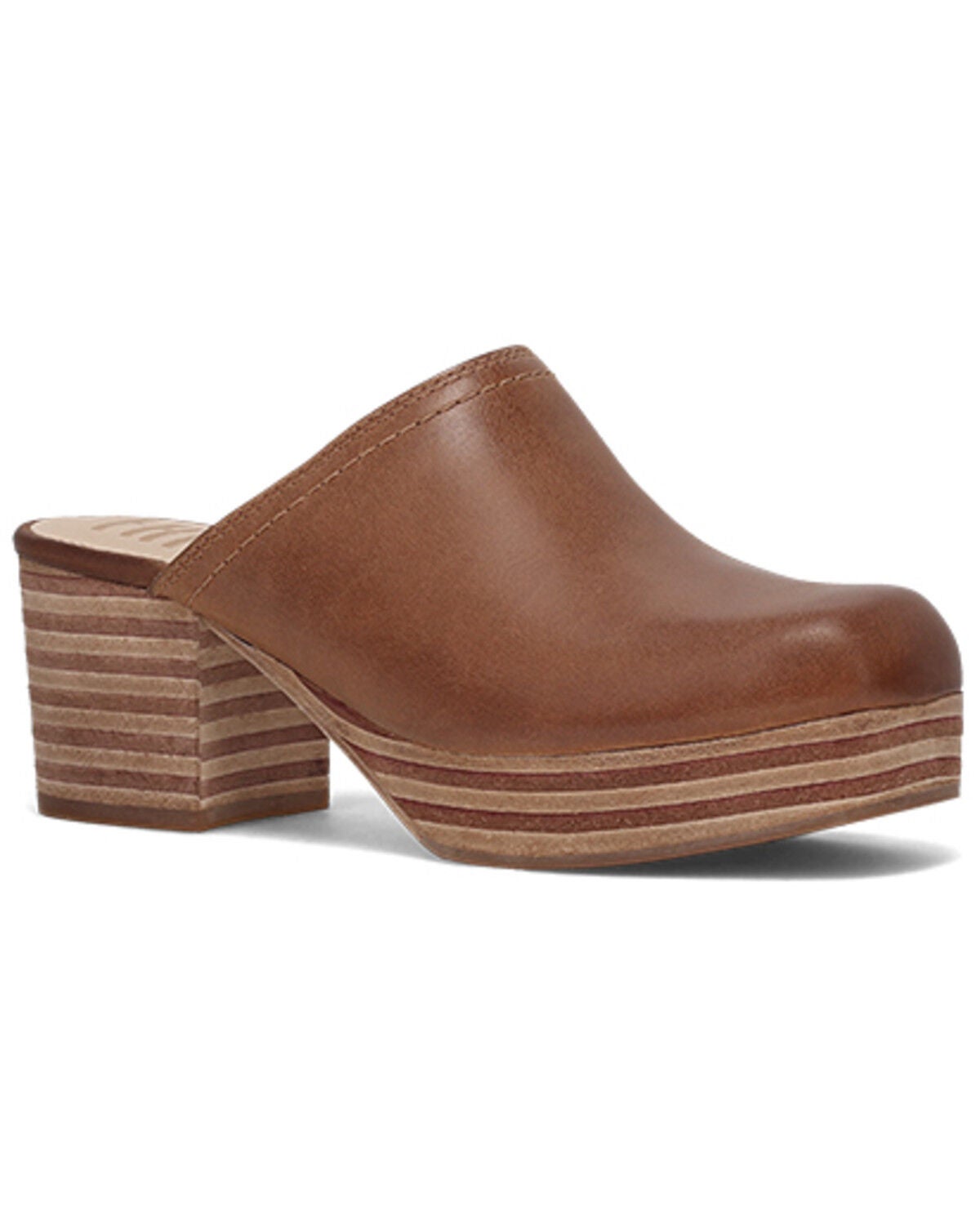 Frye Women's Campus Clogs, Brown, hi-res