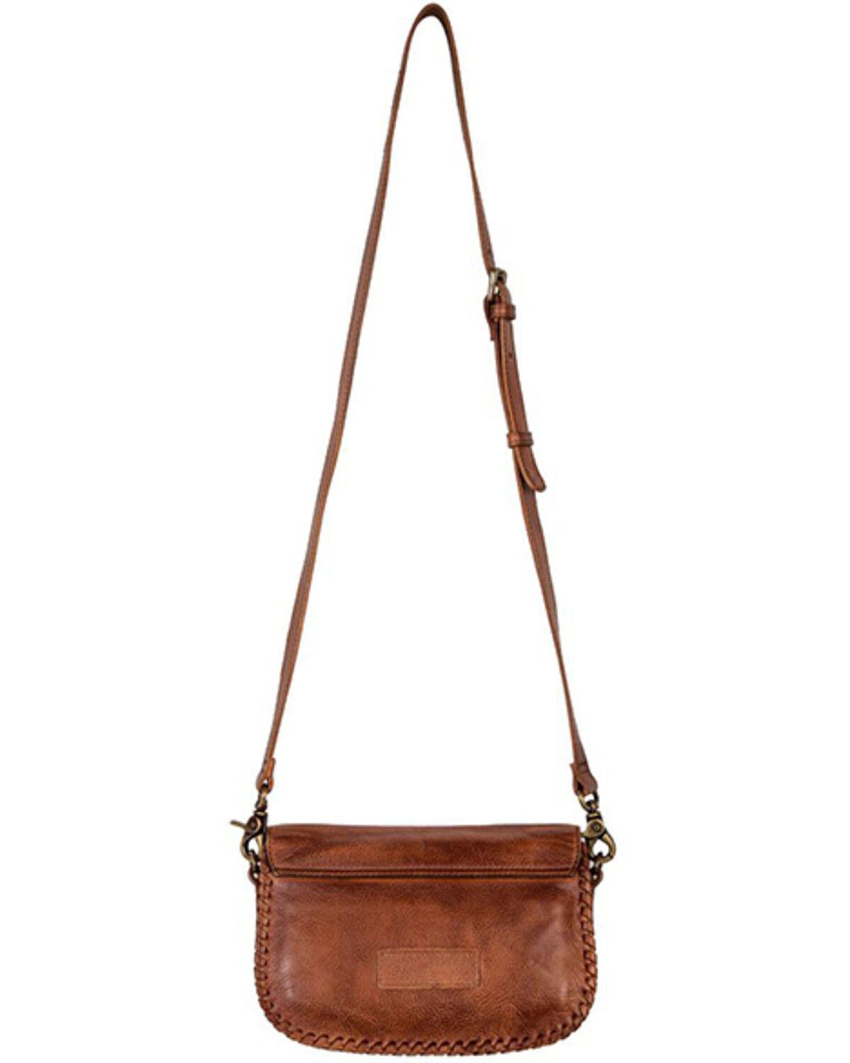 Image #5 - Myra Bag Women's Lobeth Accent Leather And Hairon Crossbody Bag, Brown, hi-res