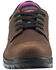 Avenger Women's Waterproof Oxford Work Shoes - Composite Toe, Brown, hi-res