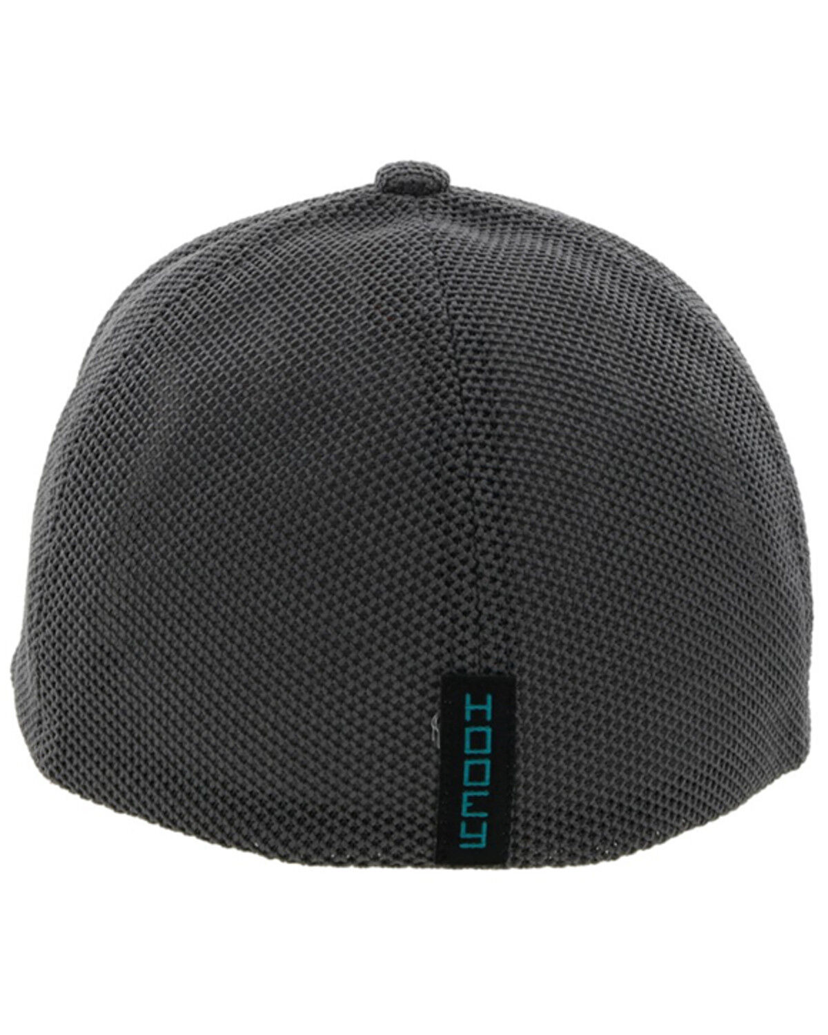 Image #2 - Hooey Men's Zeneith Logo Patch Flexfit Trucker Cap, Grey, hi-res