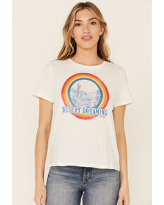Wrangler Modern Women's Desert Dreaming Rainbow Graphic Short Sleeve Tee , White, hi-res