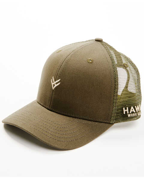 Hawx Men's Mini Logo Brand Baseball Cap , Olive, hi-res
