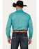 Image #4 - Rough Stock by Panhandle Men's Southwestern Striped Print Long Sleeve Pearl Snap Stretch Western Shirt, Turquoise, hi-res