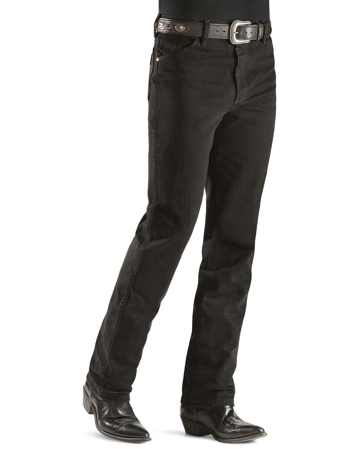 Image #2 - Wrangler Jeans - 936 Slim Fit Prewashed - 38" Tall Inseam, Shadow Black, hi-res