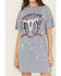 Image #3 - Rock & Roll Denim Women's Ramble On Short Sleeve Mini T-Shirt Dress, Blue, hi-res