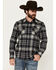 Image #1 - Pendleton Men's Canyon Plaid Print Long Sleeve Snap Western Shirt, Grey, hi-res