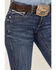Image #2 - Ariat Women's Mid Rise Miriam Bootcut Irvine Denim Jeans, Dark Wash, hi-res