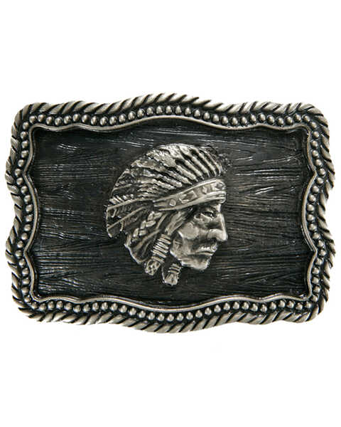 Image #1 - AndWest Indian Chief Iconic Buckle, Silver, hi-res