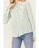 Image #3 - Stetson Women's Embroidered Long Sleeve Snap Western Shirt, Teal, hi-res