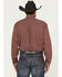 Image #4 - Cinch Men's Micro Geo Print Long Sleeve Button-Down Western Shirt - Big, Red, hi-res