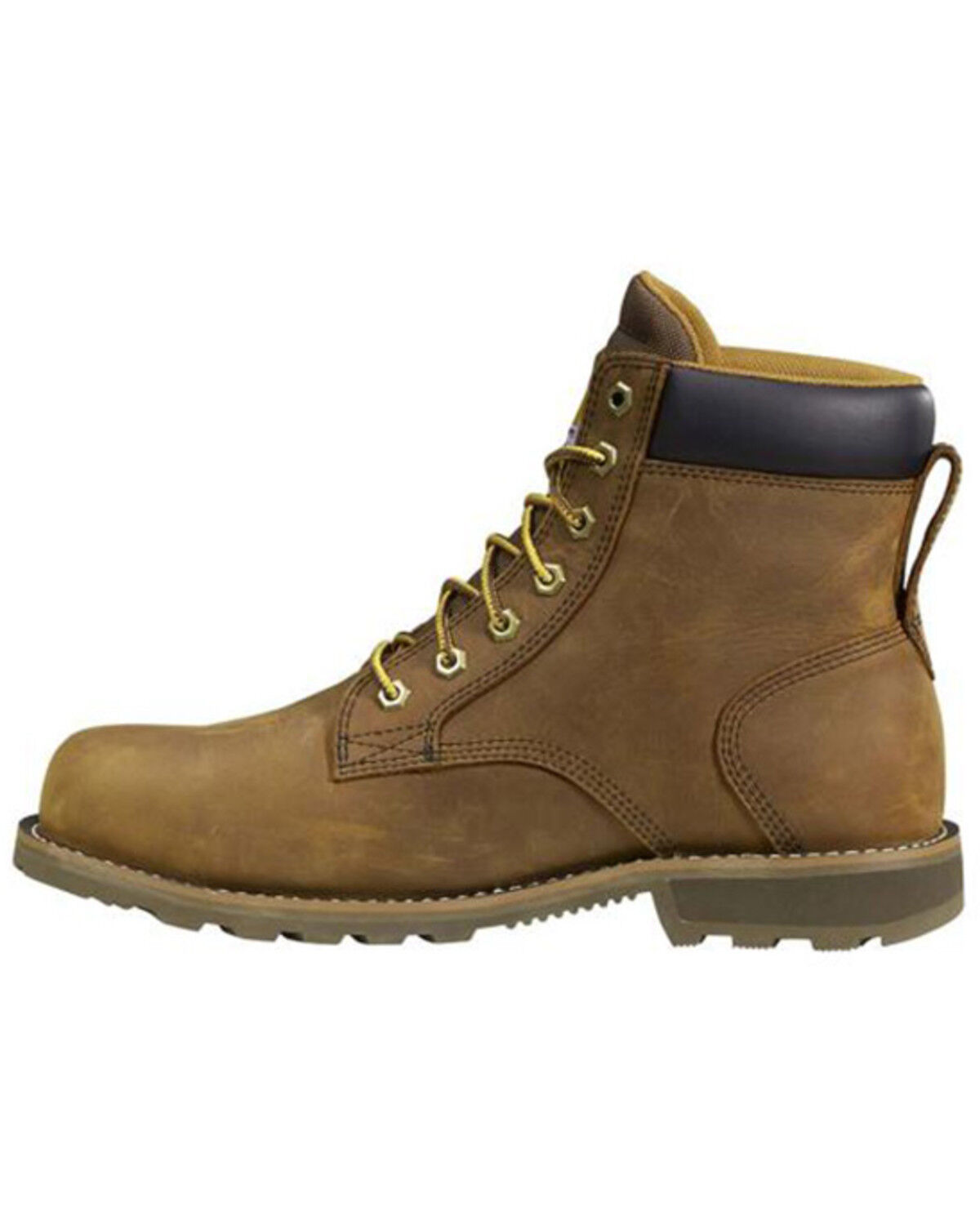 Image #3 - Carhartt Men's 6" Frontier Waterproof Work Boots - Steel Toe, Brown, hi-res