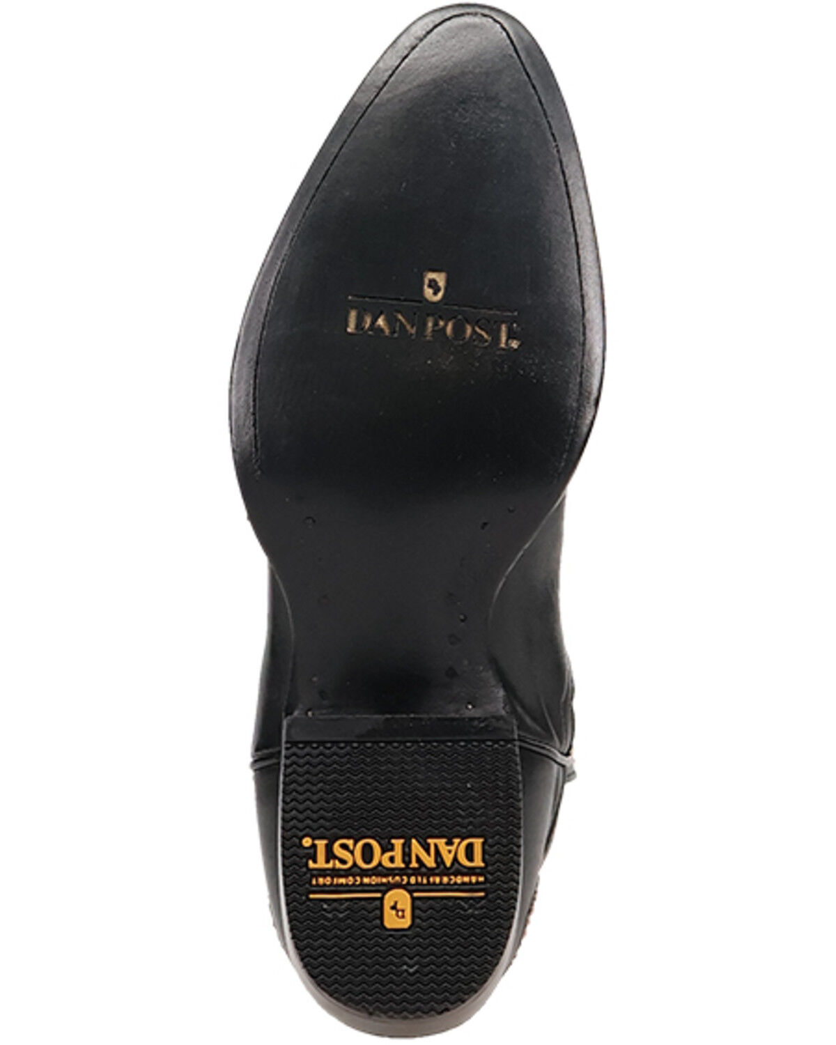 Image #7 - Dan Post Men's Exotic Snake Western Boots - Round Toe, Black, hi-res