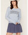 Image #1 - White Crow Women's Howdy Sweater, Light Blue, hi-res