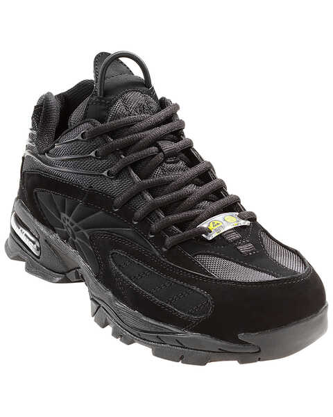 Nautilus Men's ESD Athletic Work Shoes - Steel Toe, Black, hi-res