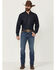 Image #1 - Ariat Men's M8 Carlos Miles Medium Wash Modern Slim Stretch Denim Jeans, Medium Wash, hi-res