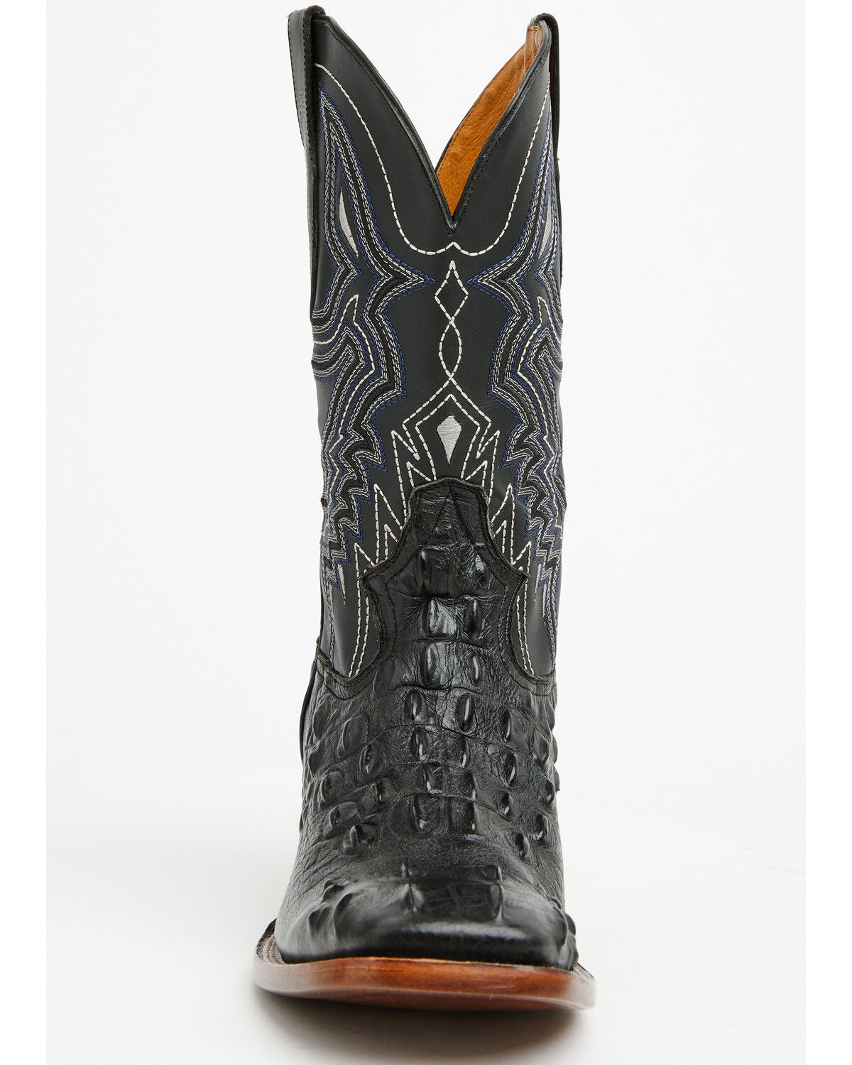Image #4 - Cody James Men's Croc Print Badlands Western Boots - Broad Square Toe, Black, hi-res