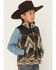 Image #2 -  Cody James Boys' Oil Slick Southwestern Print Vest, Dark Brown, hi-res