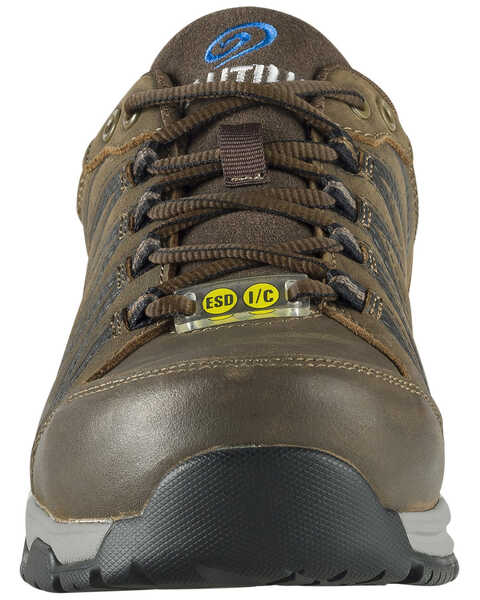 Image #4 - Nautilus Men's Volt Leather Work Shoes - Composite Toe, Brown, hi-res