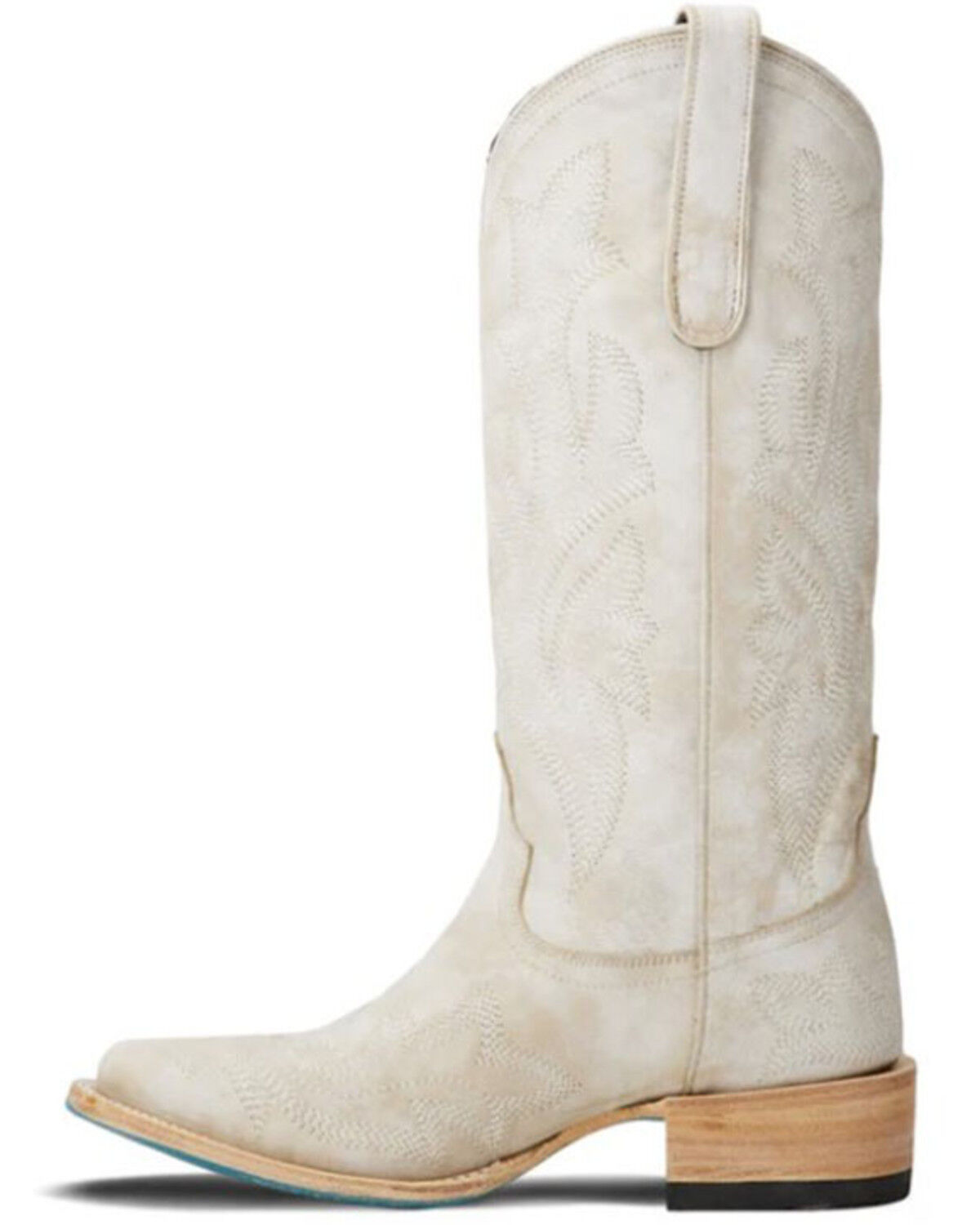 Image #3 - Lane Women's Saratoga Square Western Boots - Square Toe, Ivory, hi-res