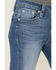 Image #3 - Shyanne Mid Rise Medium Wash Bootcut Wing Faux Flap Stretch Denim Jeans, Medium Wash, hi-res