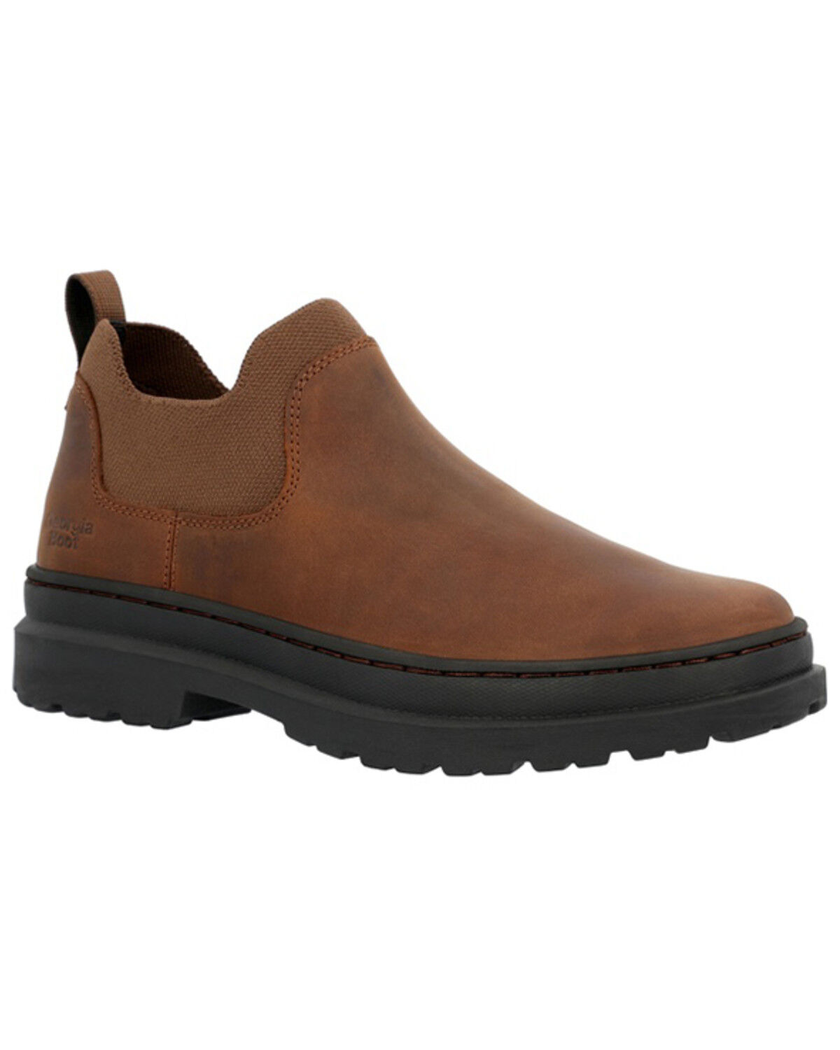 Image #1 - Georgia Boot Men's Romeo Superlyte Work Shoes - Soft Toe, Brown, hi-res