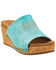 Image #1 - Corky's Women's Saddle Up Wedge Sandals, Turquoise, hi-res