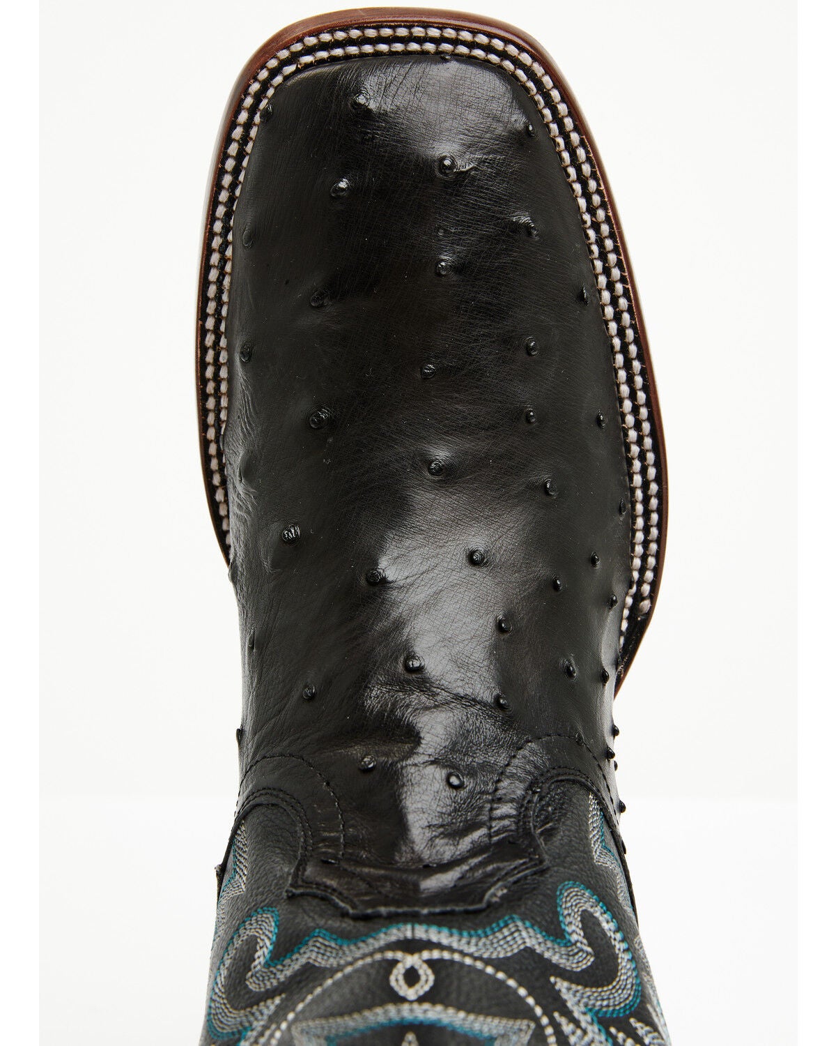 Image #6 - Cody James Men's Buzzard Exotic Full Quill Ostrich Western Boots - Broad Square Toe, Black, hi-res