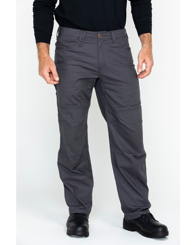 Hawx Men's Stretch Ripstop Utility Work Pants , Charcoal, hi-res