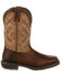 Image #2 - Durango Men's WorkHorse Western Work Boot - Steel Toe, , hi-res