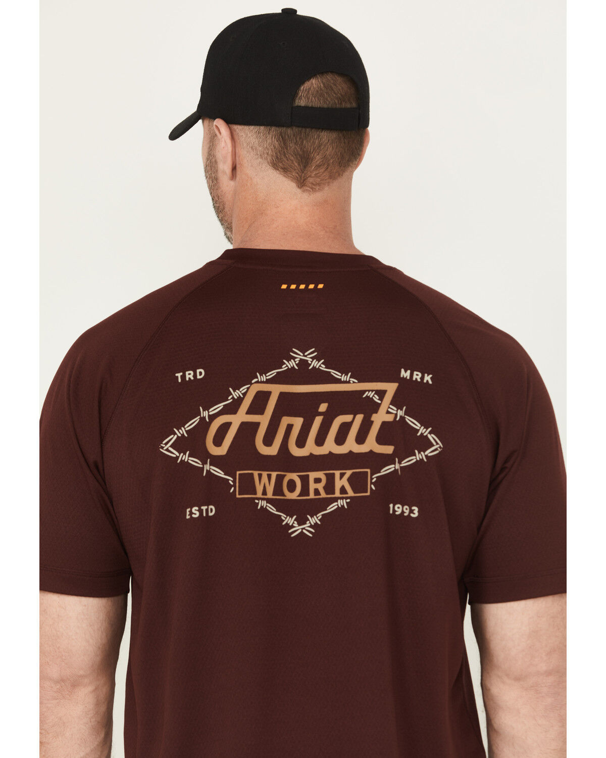 Image #4 - Ariat Men's Rebar Heat Fighter Wired Short Sleeve Pocket Work Shirt, Red, hi-res