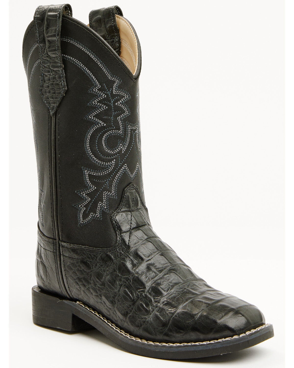 Image #1 - Cody James Boys' Beau Western Boots - Broad Square Toe, Black, hi-res