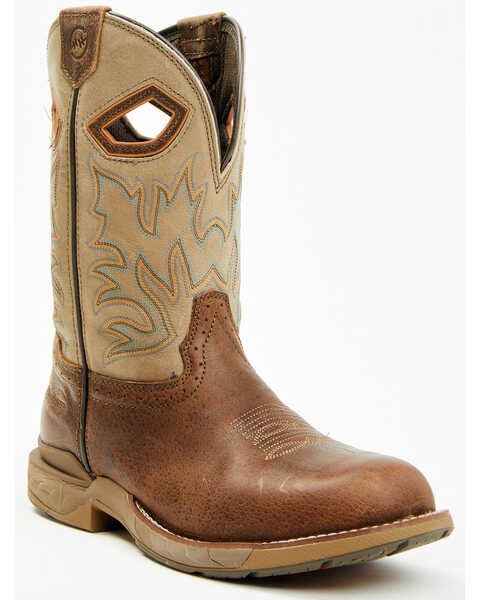 Image #1 - Double H Men's Prophecy Roper Western Boot - Round Toe, Tan, hi-res
