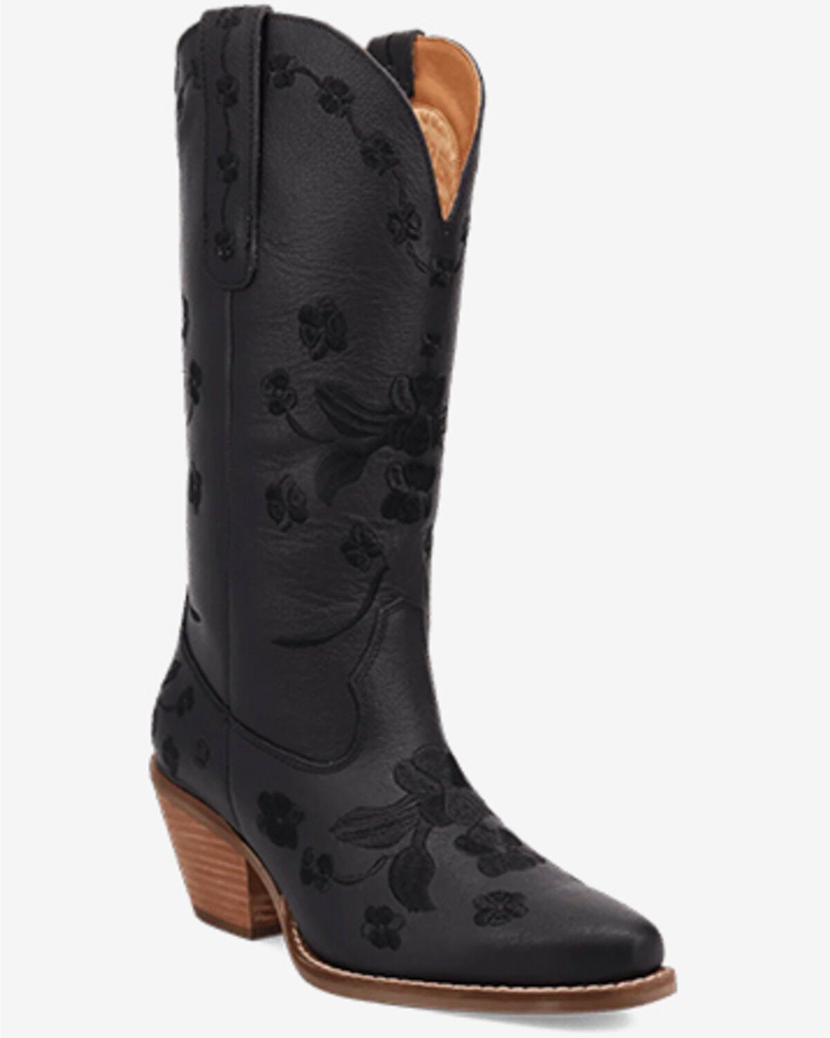 Image #1 - Dingo Women's Love Bug Western Boots - Snip Toe, Black, hi-res
