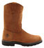 Georgia Boot Men's Wellington Pull On Work Boots - Steel Toe, Brown, hi-res